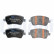 Brake pad set, disc brake LP5005EV Delphi