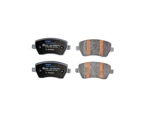 Brake pad set, disc brake LP5005EV Delphi