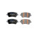 Brake pad set, disc brake LP5005EV Delphi