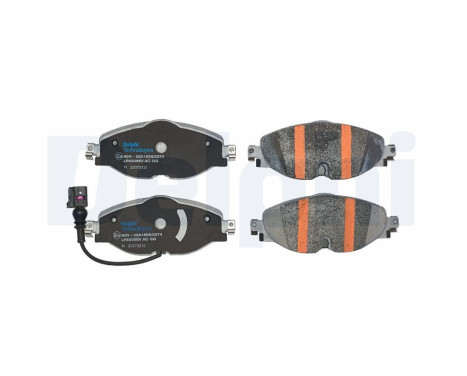 Brake pad set, disc brake LP5006EV Delphi
