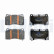 Brake pad set, disc brake LP5007EV Delphi