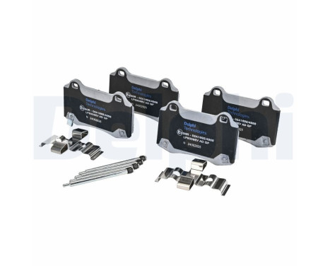 Brake pad set, disc brake LP5009EV Delphi