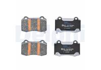 Brake pad set, disc brake LP5009EV Delphi