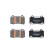 Brake pad set, disc brake LP5009EV Delphi, Thumbnail 2