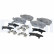 Brake pad set, disc brake LP5010EV Delphi