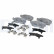 Brake pad set, disc brake LP5010EV Delphi