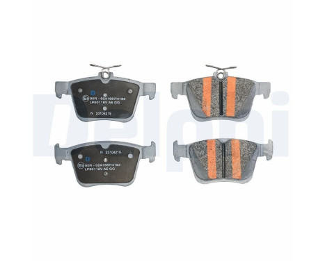 Brake pad set, disc brake LP5011EV Delphi