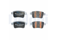 Brake pad set, disc brake LP5012EV Delphi