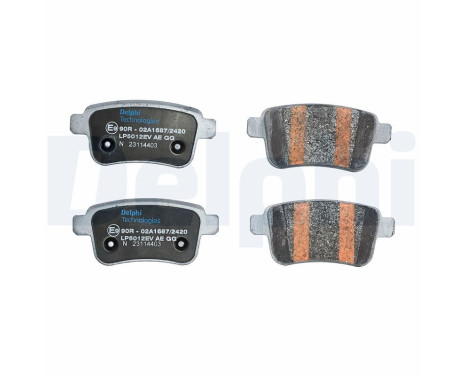 Brake pad set, disc brake LP5012EV Delphi