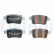 Brake pad set, disc brake LP5012EV Delphi
