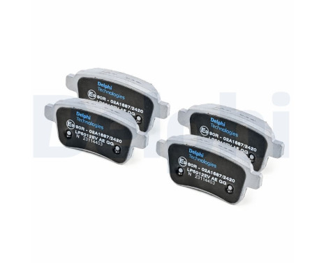 Brake pad set, disc brake LP5012EV Delphi, Image 2
