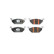 Brake pad set, disc brake LP5014EV Delphi