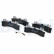 Brake pad set, disc brake LP5015EV Delphi