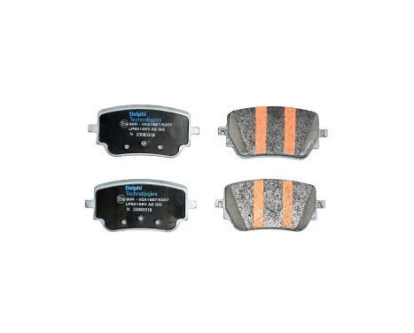 Brake pad set, disc brake LP5016EV Delphi