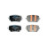 Brake pad set, disc brake LP5016EV Delphi