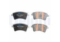 Brake pad set, disc brake LP5017EV Delphi