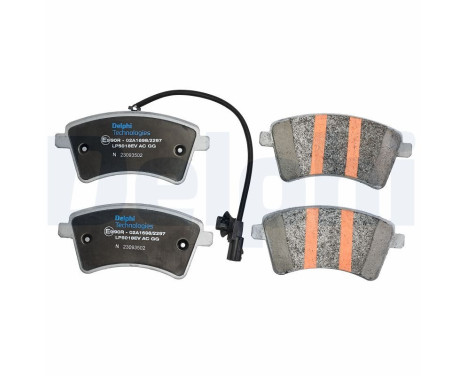 Brake pad set, disc brake LP5018EV Delphi