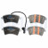 Brake pad set, disc brake LP5018EV Delphi