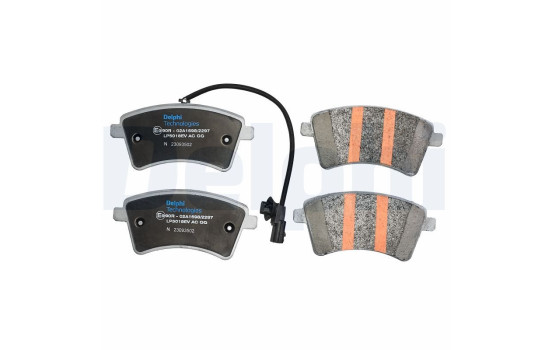 Brake pad set, disc brake LP5018EV Delphi
