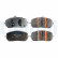Brake pad set, disc brake LP5019EV Delphi