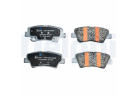 Brake pad set, disc brake LP5020EV Delphi