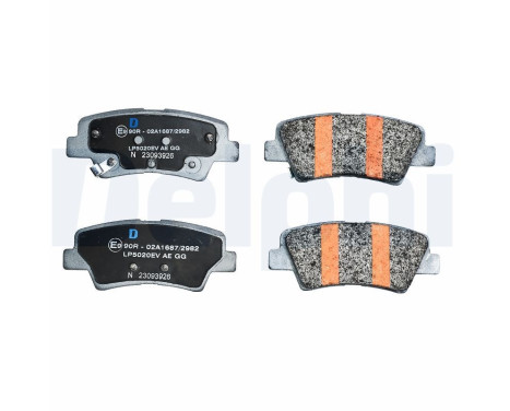 Brake pad set, disc brake LP5020EV Delphi