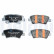 Brake pad set, disc brake LP5020EV Delphi