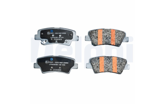 Brake pad set, disc brake LP5020EV Delphi