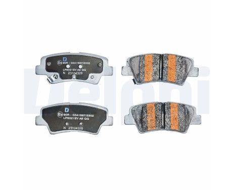 Brake pad set, disc brake LP5021EV Delphi