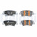 Brake pad set, disc brake LP5021EV Delphi