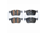 Brake pad set, disc brake LP5022EV Delphi