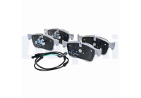 Brake pad set, disc brake LP5022EV Delphi