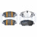 Brake pad set, disc brake LP5023EV Delphi, Thumbnail 2