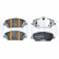 Brake pad set, disc brake LP5023EV Delphi, Thumbnail 2