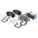Brake pad set, disc brake LP5024EV Delphi