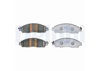Brake pad set, disc brake LP5027EV Delphi