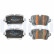 Brake pad set, disc brake LP5032EV Delphi