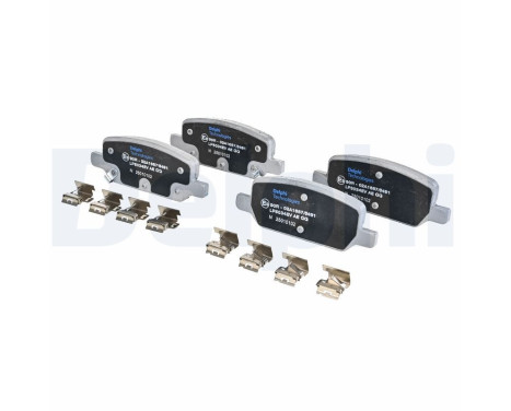 Brake pad set, disc brake LP5034EV Delphi