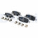 Brake pad set, disc brake LP5034EV Delphi