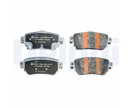 Brake pad set, disc brake LP5036EV Delphi