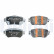 Brake pad set, disc brake LP5036EV Delphi