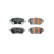 Brake pad set, disc brake LP5036EV Delphi