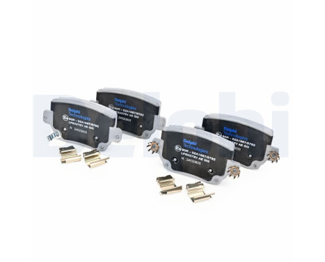 Brake pad set, disc brake LP5037EV Delphi