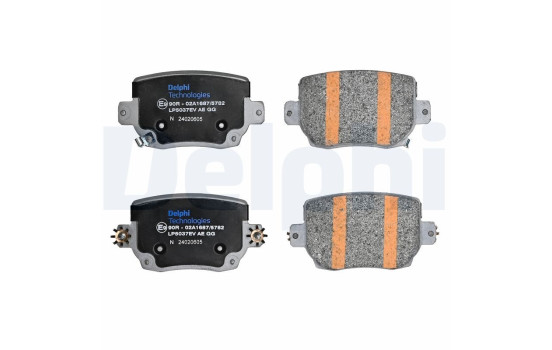 Brake pad set, disc brake LP5037EV Delphi, Image 2