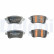 Brake pad set, disc brake LP5038EV Delphi