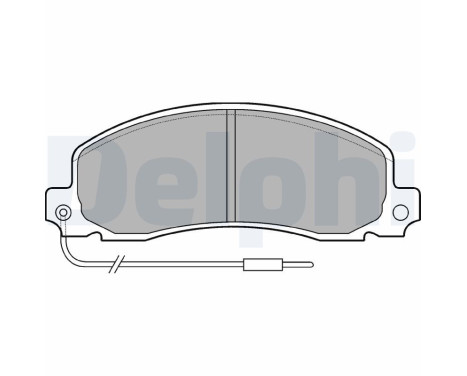 Brake Pad Set, disc brake LP504 Delphi