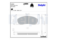 Brake Pad Set, disc brake LP504 Delphi