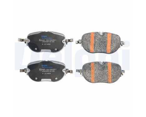 Brake pad set, disc brake LP5043EV Delphi