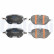 Brake pad set, disc brake LP5043EV Delphi