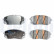 Brake pad set, disc brake LP5044EV Delphi